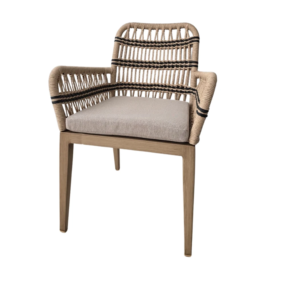 mobiliario-contract-sillon aluminio color madera asiento wicket sintetico